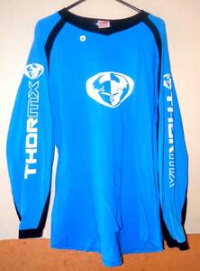 lot 40 image: THOR MOTORCROSS LONG SLEEVE SHIRT - BLACKBLUE