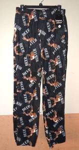 lot 49 image: LOUNGEWEAR BY FUNBOXERS - DEER HUNTER FLEECE LOUNGE PANTS - NEW W TAGS - SIZE MEDIUM $$