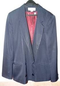 lot 58 image: RENA ROWEN FOR SAVILLE BLUE BLAZER- SIZE 12