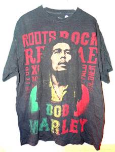 lot 59 image: VINTAGE BOB MARLEY ROOTS ROCK TEE SHIRT - SIZE XL