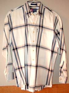 lot 69 image: RALPH LAUREN CHAPS 100% COTTON MENS LONG SLEEVE SHIRT - SIZE LARGE