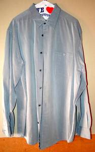 lot 70 image: BRANDINI MENS SHIRT - BLUE - SIZE LARGE