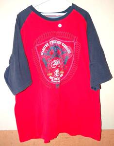 lot 84 image: MARITHE FRANCOIS GIRBAUD BIKE POLO CLUB TOURNAMENT SHIRT - SIZE 3XL