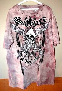 lot 85 image: SILENCE I KILL YOU JEFF DUNHAM STUDDED TIE DIE T-SHIRT $$