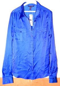 lot 97 image: NEW WTAGS - LONG TALL SALLY WOMENS BLUE LONG SLEEVE BLOUSE - SIZE 12 $$