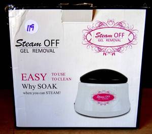 lot 119 image: NIB - STEAM OFF Professional Nail Art Electric Steam Off Gel Polish Removal Machine Steamer $$
