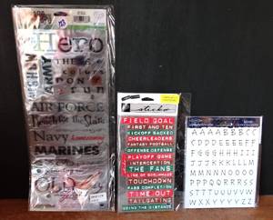 lot 123 image: CRAFTERS LOT - ASSORTED STICKERS AS SHOWN