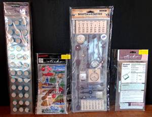 lot 124 image: CRAFTERS LOT - ASSORTED STICKERS AS SHOWN