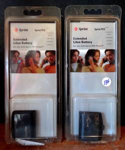lot 134 image: SPRINT EXTENTED LILON BATTERY - NEW LOT OF 2