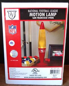 lot 142 image: NFL Motion Table Lamp NFL Team SAN FRANCISCO 49ers - NIB $$