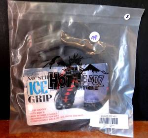 lot 148 image: Hot Headz No-Slip Ice Grip Shoe Attachments - Snow Ice Mud Cleats