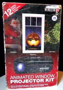lot 175 image: Window FX Animated Window Projector Kit Christmas 12 Seasonal Displays Halloween $$$
