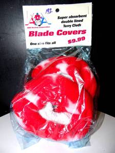 lot 192 image: AAA HOCKEY CORPORATION ICE SKATE BLADE COVERS - ONE SIZE FITS
