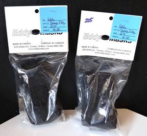 lot 205 image: NEW LOT OF 2 - EDDY MASKS BLACK STRAP PACKAGE (FOR HOCKEY STICKS)