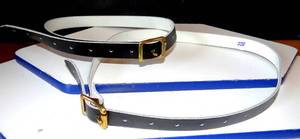 lot 228 image: LOT OF 2 - WOMENS LEATHER BELTS - SMALL SIZE