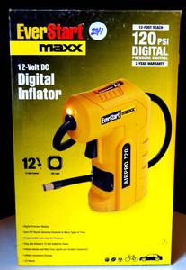 lot 241 image: DIGITAL INFLATOREVERSTART MAXX-12 VOLT DC DIGITAL -Work LIGHT