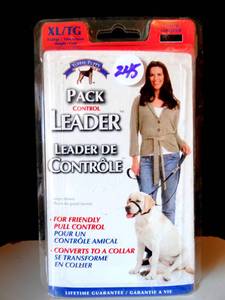 lot 245 image: Yuppy Puppy Pack Black Control Leader XL 59kg 130lbs