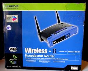 lot 247 image: LINKSYS WIRELESS-B 2.4GHZ 802.11B BROADBAND ROUTER