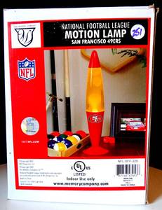 lot 251 image: NFL Motion Table Lamp NFL Team SAN FRANCISCO 49ers - NIB $$