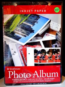 lot 264 image: Strathmore 20 Sheet Inkjet Paper Photo Album Page Binder Punched Picture Book - NEW