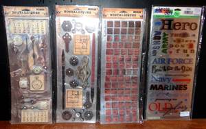lot 292 image: CRAFTERS LOT - ASSORTED STICKERS AS SHOWN