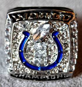 lot 312 image: 2006 Indianapolis Colts NFL Super Bowl Championship Ring MANNING Size 11