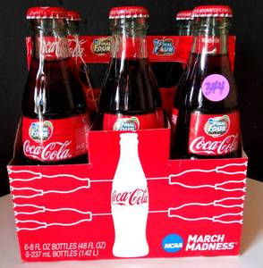 lot 344 image: COCA COLA - 2007 FINAL 4 COLLECTORS BOTTLES WITH CARRYING CASE