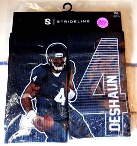 lot 357 image: NIP - DESHAWN WATSON HOUSTON TEXANS Strideline Crew Socks ML NEW (RETAIL $17.99)
