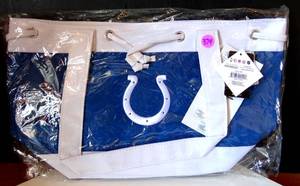 lot 374 image: NFL - INDIANAPOLIS COLTS Lunch Tote wEmbroidered Logo - NIP (RETAIL $20.99)