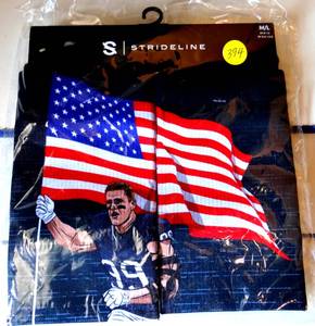 lot 394 image: NIP - JJ WATT HOUSTON TEXANS Strideline Crew Socks ML NEW (RETAIL $17.99)