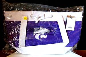 lot 405 image: NCAA- KANSAS STATE Lunch Tote wEmbroidered Logo - NIP (RETAIL $20.99)