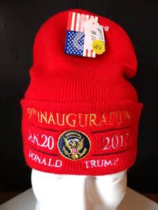 lot 406 image: DONALD TRUMP PRESIDENTIAL INAUGURATION SKI CAP