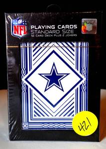 lot 421 image: DALLAS COWBOYS NFL LICENSED PLAYING CARDS - NEWSEALED