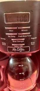 lot 48 image: Mr. Coffee 12 cup coffee maker.  Works