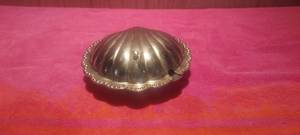 lot 50 image: Silver plate seashell ashtray