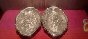 lot 51 image: Vintage 1974 WMF-IKORA 12 silver plate bread dishes made in Germany