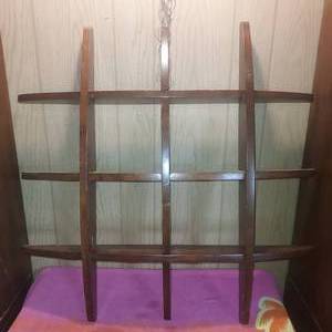 lot 71 image: 30 x 30 Hanging wall shelf