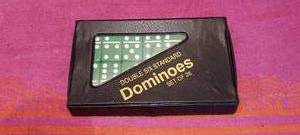 lot 108 image: set of double 6 standard dominoes
