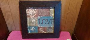 lot 110 image: 16 x 16 framed wall prints