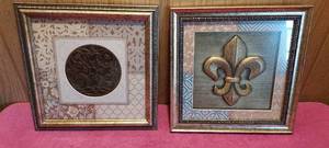 lot 115 image: 9.5 x 9.5 framed wall art