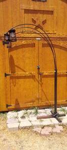 lot 158 image: 7 tall arc lamp with moveable arcs