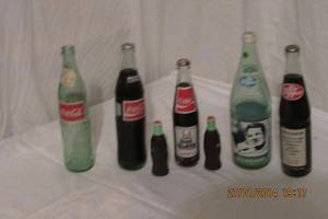 lot 73 image: COCA-COLA  AND DR. PEPPER COLLECTOR BOTTLES