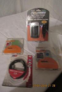 lot 126 image: CYGNETT SPLASH WATER EFFECT SLIM CASES, 3FT COAX CABLE, POWER 2000 RAPID POWER CHARGER, BOER TRIPOD PHONE MOUNT