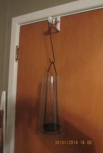 lot 115 image: HANGING ACADIA GLASS LANTERN  SEE DESCRIPTION