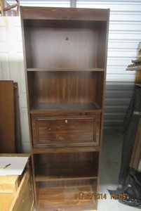 lot 122 image: 72 5 LEVEL STORAGE UNIT WITH DROP LEAF DOOR 24W X 12D