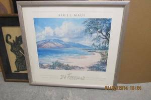 lot 206 image: KIHEI MAUI PRINT BY BH FREELAND  VILLAGE GALLERIES