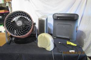 lot 209 image: PORTABLE HEATERS AND SHOP FAN