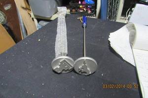 lot 107 image: TEXASTECH AND SMU BRANDING IRONS FOR STEAKS AND BURGERS