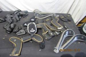lot 184 image: GOLF IRON HEAD COVERS AND VARIOUS HANDLES
