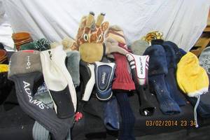 lot 186 image: GOLF CLUB HEAD SOCKS COVERS - VARIOUS